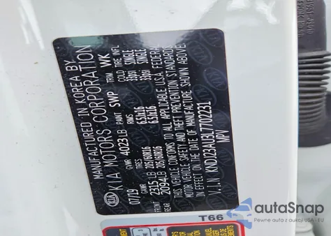 2020 Kia Soul Lx из США, поврежденный, VIN KNDJ23AU3L7702231